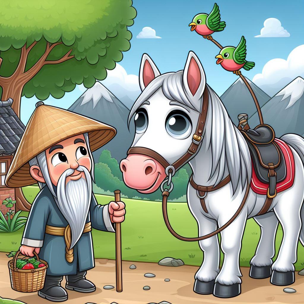 китайский крестьянин и конь